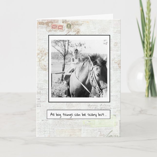 Encouragement For Difficulties. Card (Front)