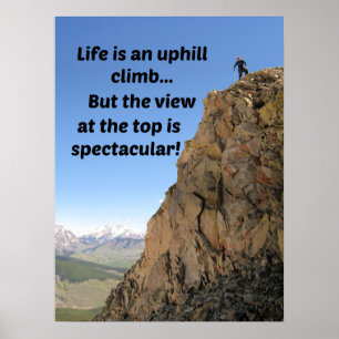 Encouragement for life's challenges poster
