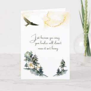 Encouragement greeting card