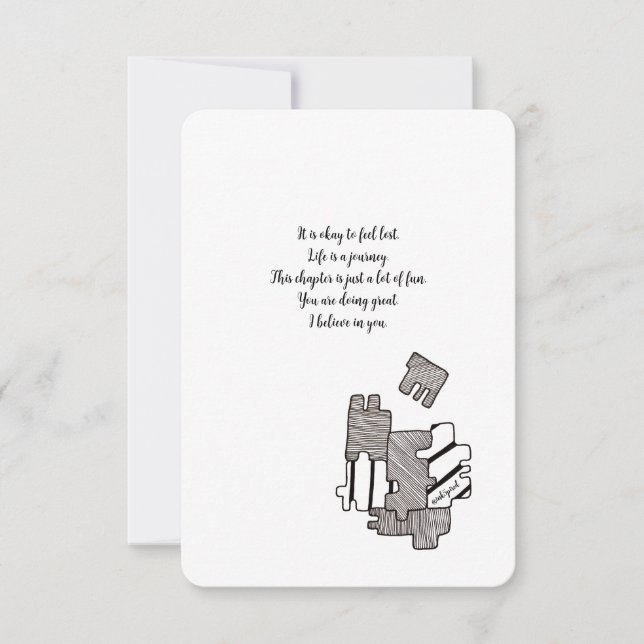 Encouragement, I Believe in You - Flat Card (Front)