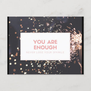 Encouragement Post Card Never Lose Your Sparkle
