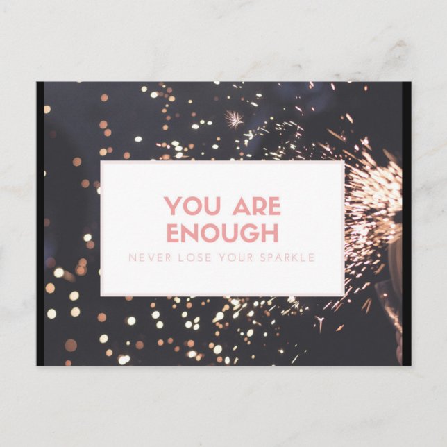 Encouragement Post Card Never Lose Your Sparkle (Front)