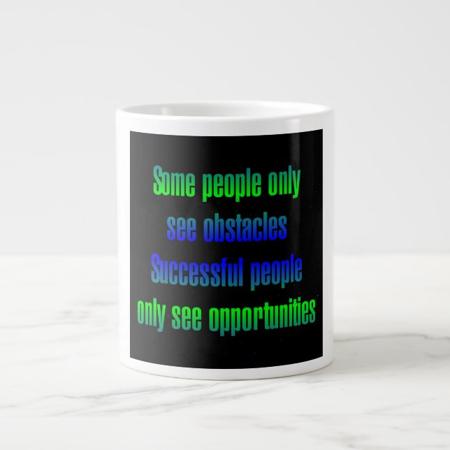 Encouragement Quote # 135 Large Coffee Mug (Front)