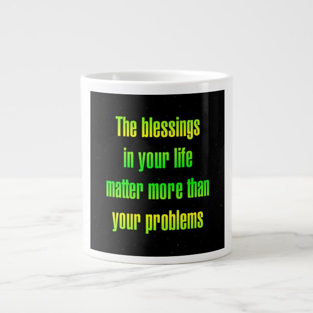 Encouragement Quote # 153 Large Coffee Mug (Front)