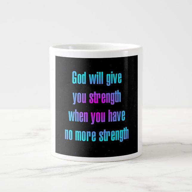 Encouragement Quote # 81 Large Coffee Mug (Front)