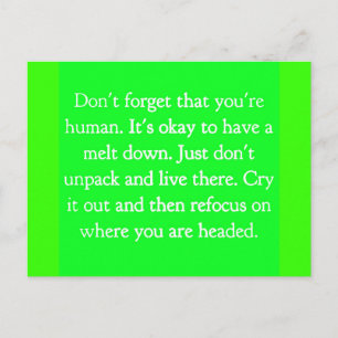 ENCOURAGEMENT QUOTES ADVICE MOTIVATIONAL CHOICES D POSTCARD