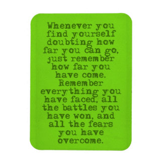ENCOURAGEMENT QUOTES HOW FAR YOU'VE COME MOTIVATIO MAGNET
