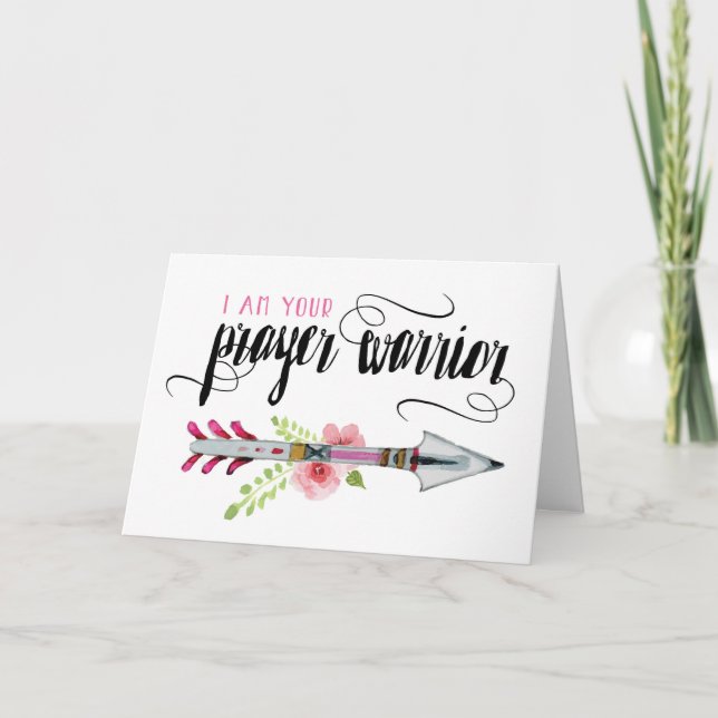 Encouragement, Religious, I am your Prayer Warrior Card (Front)