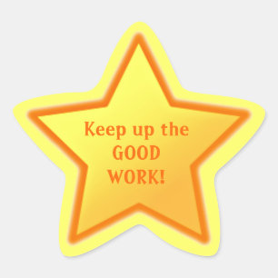 Encouragement Star Sticker
