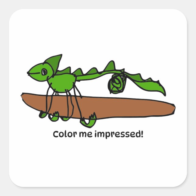 Encouragement Sticker for Kids - Chameleon (Front)