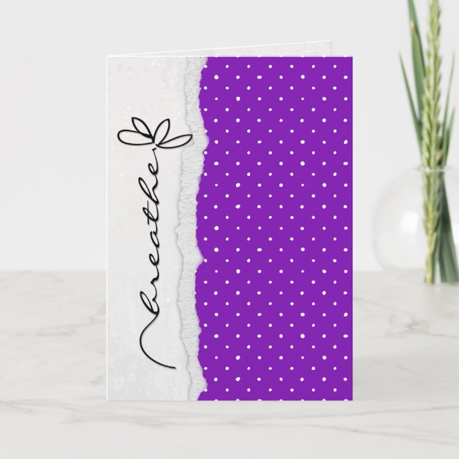 encouragement support daisy flower card (Front)