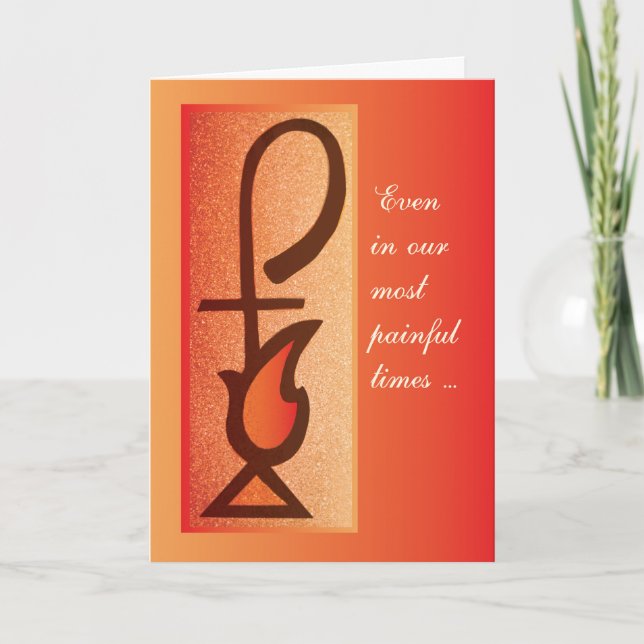 Encouragement Thinking of You, Shepherd Staff & Fl Card (Front)