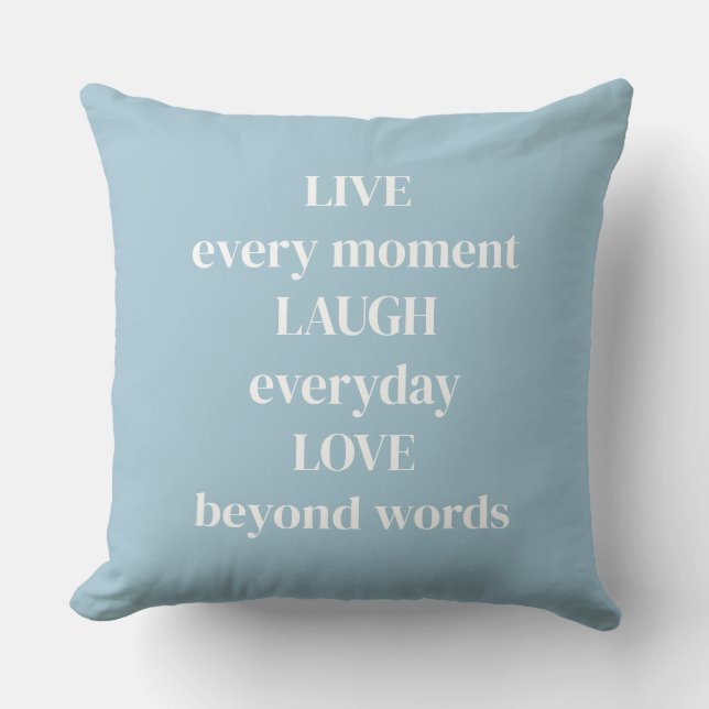 Encouragement Throw Pillow (Front)