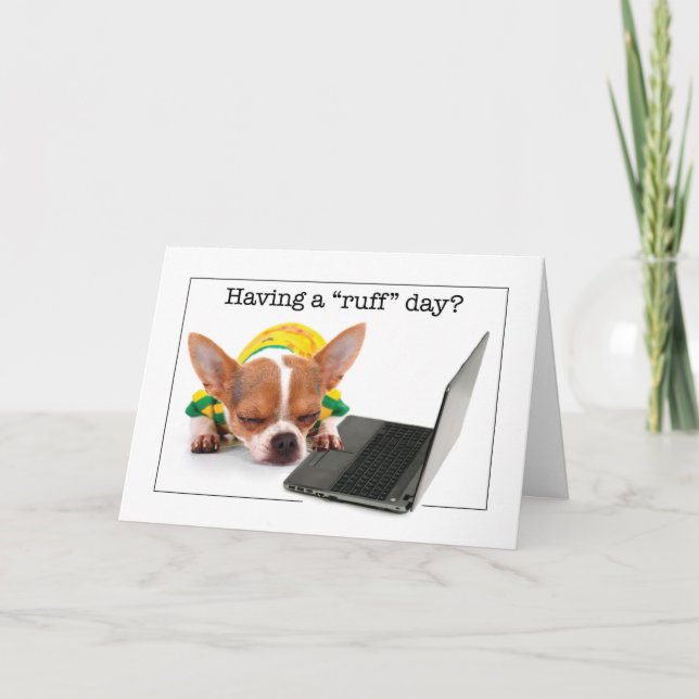 Encouragement Working From Home Employee Funny Nap Card (Front)