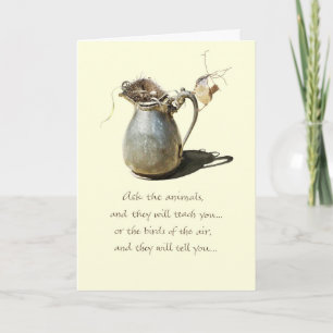 Encouragement/Wren Pitcher Card