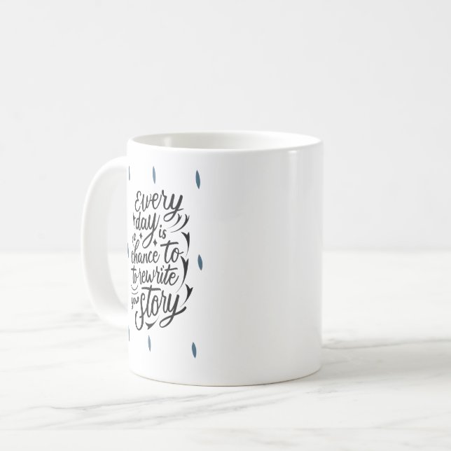 Encouraging Believe in Yourself Message Design Coffee Mug (Front Left)