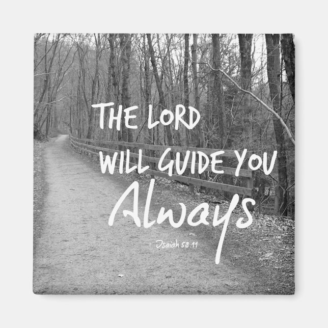 Encouraging Bible Verse Magnet (Front)
