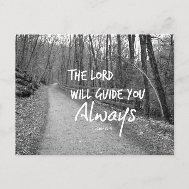Encouraging Bible Verse Postcard (Front)