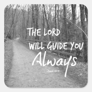 Encouraging Bible Verse Square Sticker