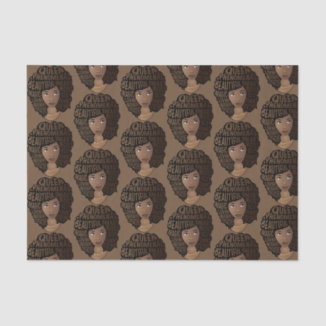 Encouraging Black Women, Brown Tissue Paper (Front)