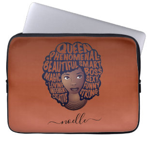 Encouraging Black Women, Copper Brown Laptop Sleeve