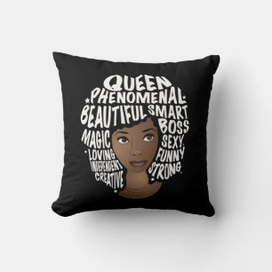 Encouraging Black Women, Natural Hair Beauty Black Cushion