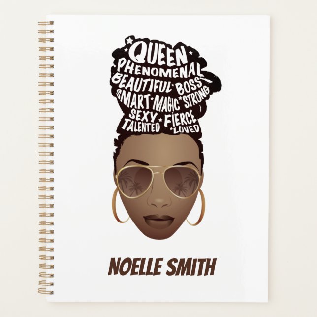 Encouraging Black Women, Natural Hair Beauty Planner (Front)