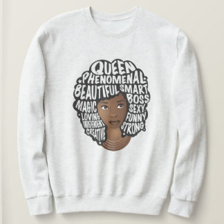 Encouraging Black Women, Natural Hair Beauty Sweatshirt