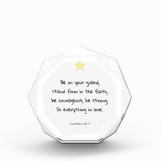 Encouraging Christian Faith Bible Verse Quote Gift Photo Block