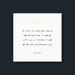 Encouraging Comforting Bible Quote Blessing Faith Canvas Print<br><div class="desc">Encouraging and comforting Bible verse quote from Psalm 91:15.</div>