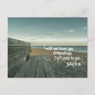 Encouraging Comforting Bible Verse (John) Postcard