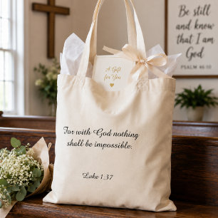 Encouraging Gift for Women, Teachers, Christian Tote Bag
