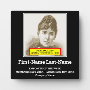 Encouraging, Minimalist Staff Member Recognition Plaque