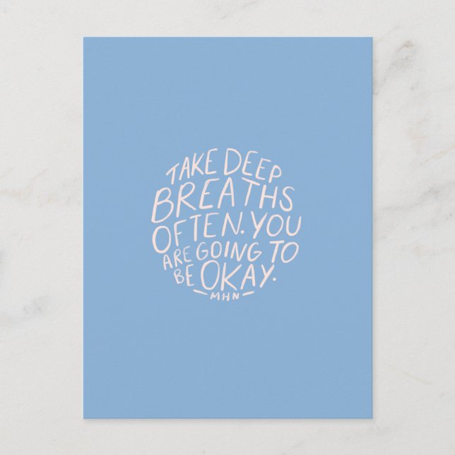 Encouraging quote for women postcard (Front)