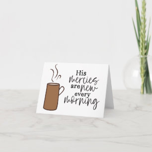 Encouraging religious Bible Verse Coffee card