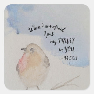 Encouraging scripture - 2024 year text square sticker