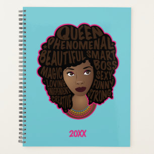 Encouraging Women Natural Beauty, Blue Planner
