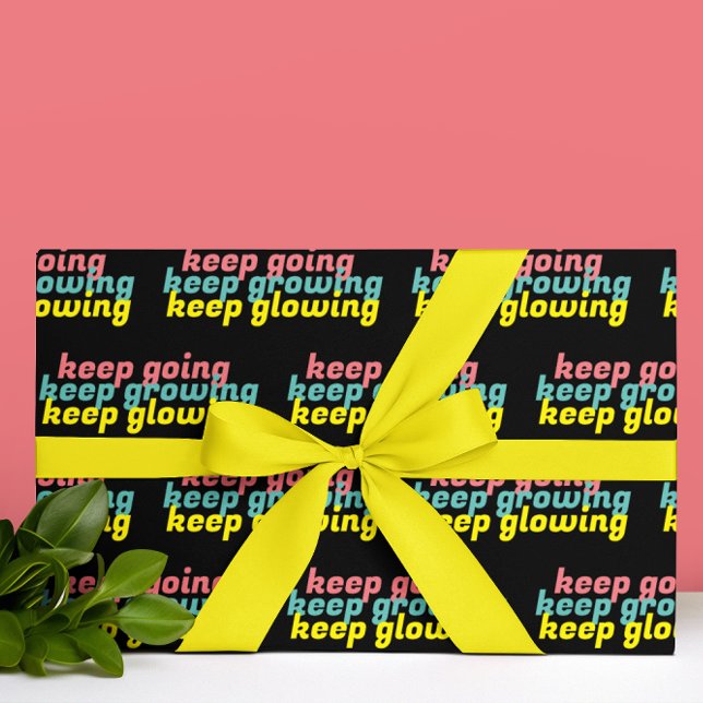 Encouraging Wrapping Paper  (Encourage growth and determination with this empowering wrapping paper! )