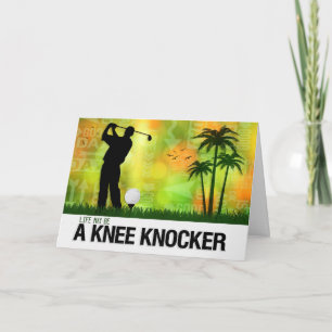 Encouragment for a Golfer Golf Sports Theme Card