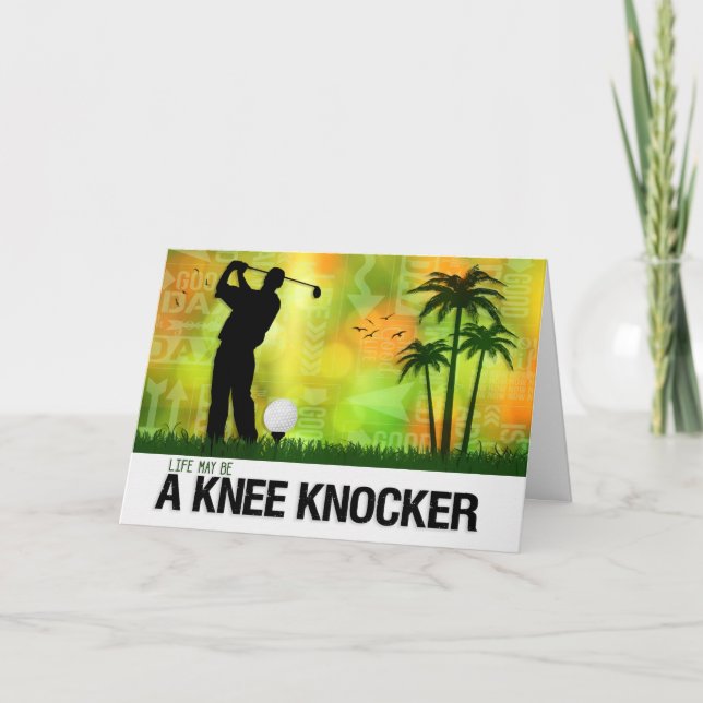 Encouragment for a Golfer Golf Sports Theme Card (Front)