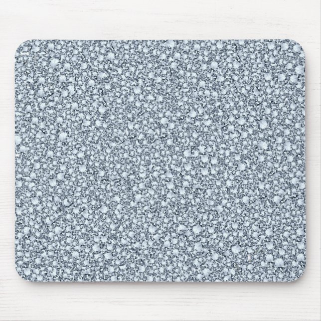 Encrusted Diamonds Look Glitter Patter Mouse Mat (Front)