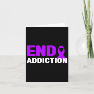 End Addiction - Addiction Awareness Card