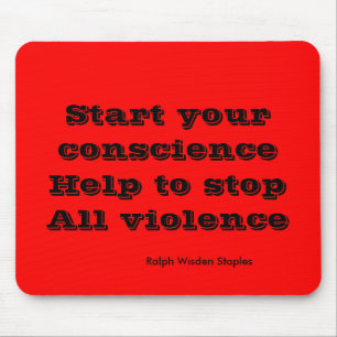 end all violence mouse mat