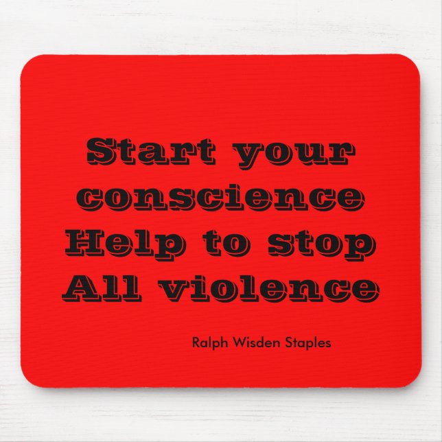 end all violence mouse mat (Front)