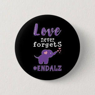 End Alzheimer Heimer Heimers Awareness  6 Cm Round Badge