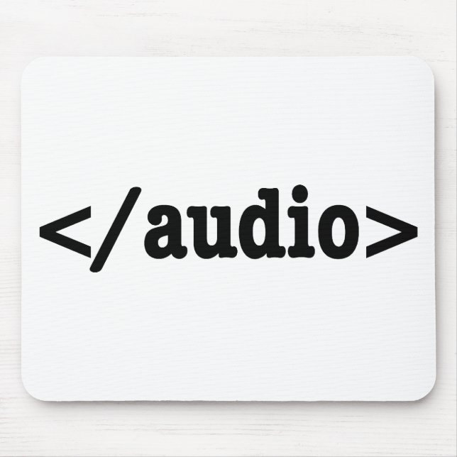 End Audio HTML5 Code Mouse Mat (Front)
