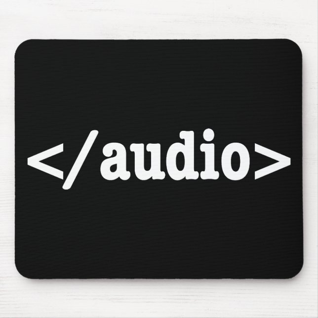 End Audio HTML5 Code Mouse Mat (Front)