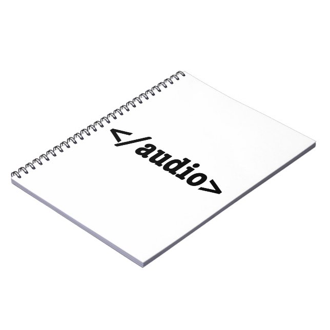 End Audio HTML5 Code Notebook (Left Side)