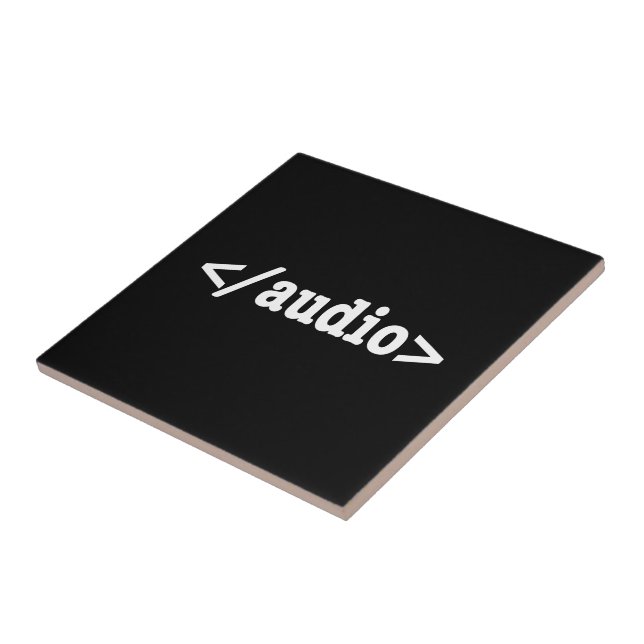 End Audio HTML5 Code Tile (Side)