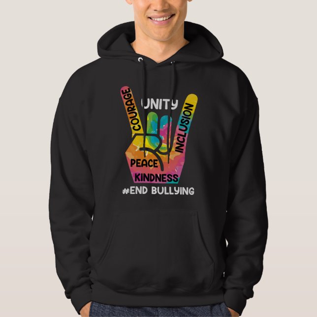 End Bullying Awareness and Solidarity for handicap Hoodie (Front)
